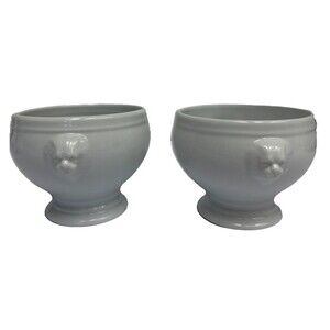 Revol French Mini Lion Head Bowls White La Porcelaine French Country Set of 4